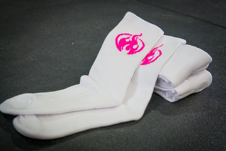White Flame Socks